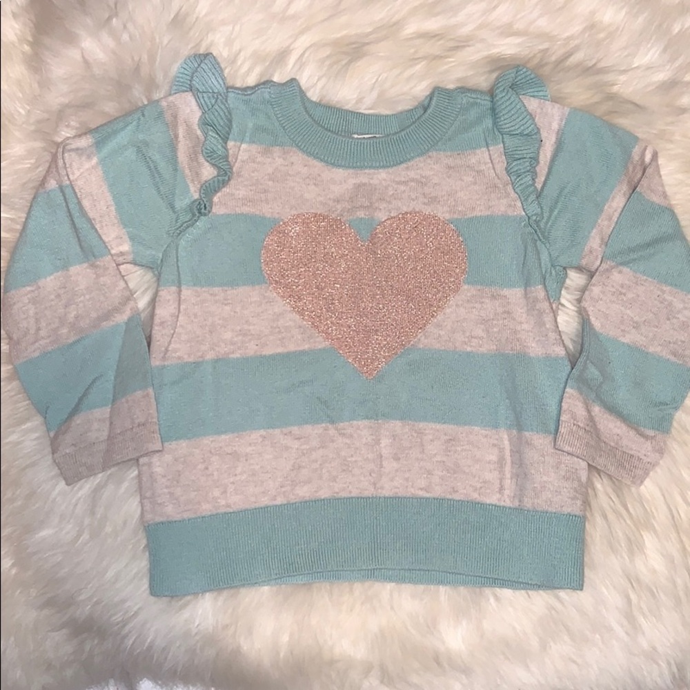 Girly heart sweater
